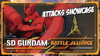 SD Gundam Battle Alliance  Sazabi Attacks Showcase [upl. by Piderit99]