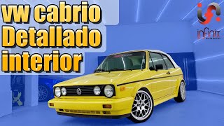 VW GOLF MK1 CABRIOLET YELLOW  DETALLANDO JOYAS 2 [upl. by Airod991]