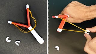 Origami Slingshot Easy  Paper Craft  Ashraful crafts [upl. by Ribaj]