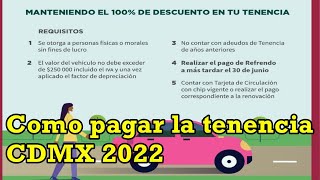 Como pagar tu tenencia de la CDMX paso a paso [upl. by Nikolos]