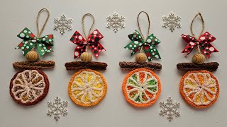 ¡¡Colgantes para Árbol tejidos en CROCHET muy navideños  Imanes llaveros o aplicación [upl. by Illak]