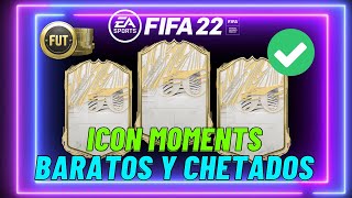 5 ICONOS MOMENTS BARATOS QUE DEBES PROBAR EN FIFA 22 [upl. by Ellenohs]