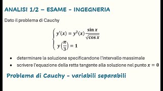 ING d2 equazioni differenziali var separabili [upl. by Inez887]