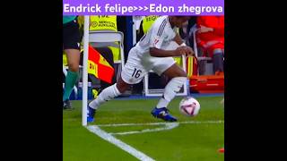 ⚽️🎮 footballskills endrick Felipe ft Edon Zhegrova lille madrid football shorts [upl. by Corenda]