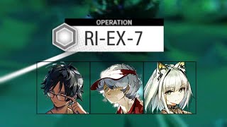 Arknights RIEX7 CM  3 Op Clear [upl. by Neiviv]