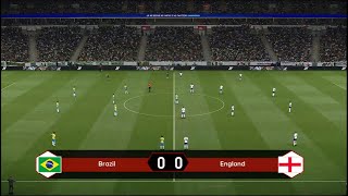 Brazil vs England in EPIC 4K Football Showdown [upl. by Brunell]