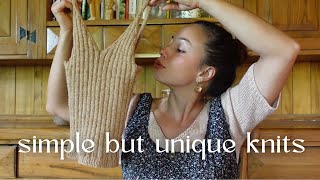 My wild knitting podcast  Ep 35  SIMPLE AND UNIQUE KNITS [upl. by Koblick]