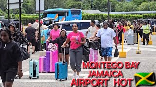 MONTEGO BAY JAMAICA AIRPORT BACKROAD BEACH [upl. by Annerb]