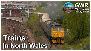 Three Special Trains and a quotskipquot on the North Wales Coast  Class 20 amp Class 47 [upl. by Aiouqes]