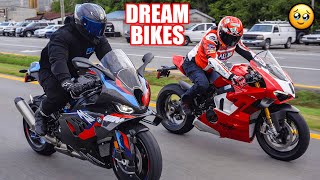 FIRST RIDE On My 2023 BMW M1000RR  Panigale V4R Impressions amp Review [upl. by Deva]