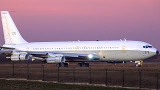 SPECTACULAR Israeli Air Force Boeing 707 Landing and Takeoff at Belgrade Airport  With ATC [upl. by Hollerman604]