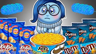 INSIDE OUT 2  SADNESS Convenience Store BLUE Mukbang Animation  ASMR [upl. by Bloomer]