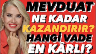 KREDİ FAİZLERİ UÇTU FAİZDEN FAİZ KAZANMAK KARLI MI MEVDUATA PARA BAĞLANIR MI HANGİ VADEDE faiz [upl. by Naesad]