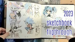 2023 sketchbook flipthrough [upl. by Odarbil]