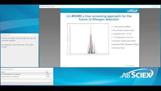 Allergen testing by LCMSMS  Food amp Enviro Summer Webinar Series [upl. by Lasorella]