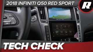 2018 Infiniti Q50 Red Sport All the tech from drivers aids to infotainment [upl. by Gnoud]