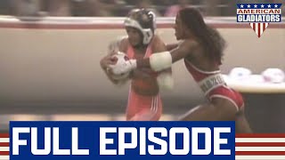 Gladiator Blaze Nearly Knocks Contender Off The Court  American Gladiators  Full Episode  S03E08 [upl. by Shlomo]