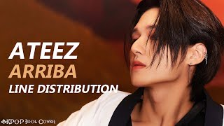 ATEEZ  ARRIBA  Line Distribution Color Coded [upl. by Ailhad311]