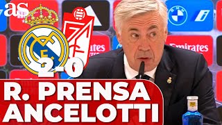 ANCELOTTI rueda de prensa RODRYGO Bellingham KEPA KROOS  REAL MADRID 2  GRANADA 0 [upl. by Columbus]