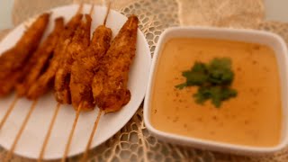 Chicken Satay  Indonesian Food Karims Kitchen  karimskitchen [upl. by Erhard194]