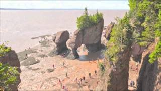 The Hopewell Rocks  OFFICIAL Time Lapse video of 456 foot tide [upl. by Itirp]