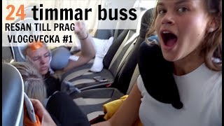 24h bussresa med killar  Vloggvecka Prag 1 [upl. by Kazmirci]