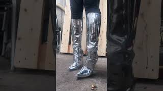 My Silver Boots SqueakyHeel Sounds [upl. by Tevis]