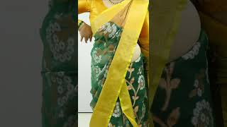 Saree draping tutorial for beginners  Latest saree draping step by step  Sari wear [upl. by Ecnesse]