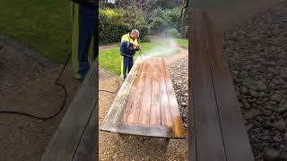 Shocking Results Garden Table Pressure Washing Transformation pressurewashing [upl. by Scrivenor]