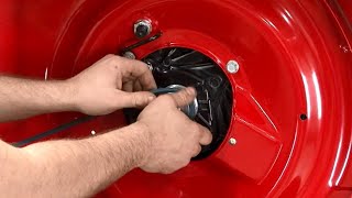 How to Replace the Drive Belt on a Snapper Lawn Mower [upl. by Enoval324]