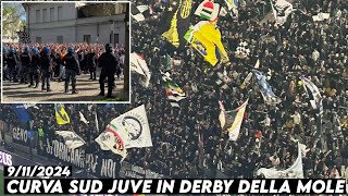 CURVA SUD JUVE IN DERBY DELLA MOLE  Juventus vs Torino 9112024 [upl. by Lebezej]