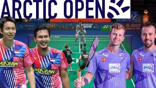 AhsanSetiawan INA VS AstrupRasmussen DEN  Round Of 16 Badminton Arctic Open 2024 [upl. by Nwahsad]