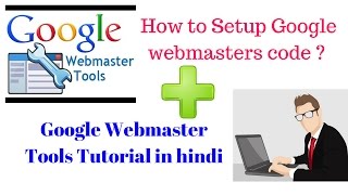 Google Webmaster Tools Tutorial in Hindi Submit Sitemaps verify wordpress website [upl. by Esineg]