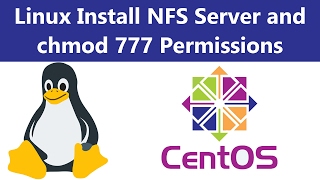 Linux Install NFS Server and chmod 777 Permissions [upl. by Nnairrehs]