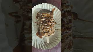 Cramel Lotus Chocolate waffle 🧇🧇 😋😋KPHB night street food waffle food streetfood kphb hyderabad [upl. by Einial]