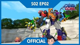 DinoCore Official  The appearance of New DinoCore Tri  Triceratops Robot  Season 2 EP02 [upl. by Hyacinthie]