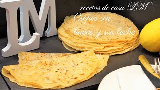 CREPES SIN HUEVO Y SIN LECHE [upl. by Hairom]