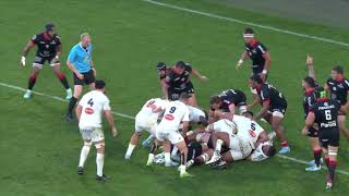 TOP 14  Essai de Greg ALLDRITT SR  Stade Toulousain  Stade Rochelais [upl. by Ognimod]