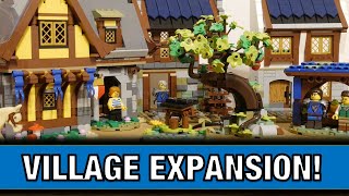 Lego Castle MOC Medieval Village Cottage Amazing Alternate Build of Creator 31120 for 10305 [upl. by Idnyc461]