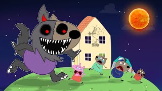 Danny Dog Sad Story  Danny Dog turns into a giant werewolf  Peppa Pig Funny Animation [upl. by Christmann62]