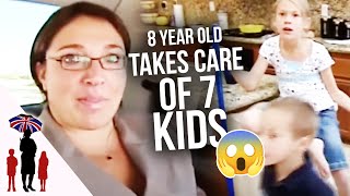 Supernanny SHOCKED at Eight Year Old being a Mini Mom to 7 Kids [upl. by Errehs970]