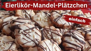 Eierlikör Mandel Plätzchen [upl. by Alyam]