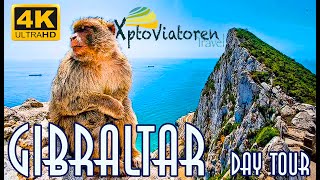 Gibraltar  4K  Barbary Macaques  St Micheals Cave  Skywalk  and a lot more Xptoviatoren [upl. by Hahsi]