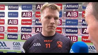 quotWE WON A TIGHT GAME TODAYquot RIAN ONEILL AFTER ARMAGH V KERRY  2024 ALL IRELAND FOOTBALL SEMIFINAL [upl. by Hubble]