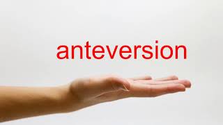 How to Pronounce anteversion  American English [upl. by Ariaet776]