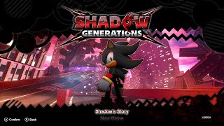 Sonic X Shadow Generations Episode 1 Its Shadows Time To Shine [upl. by Yarezed]