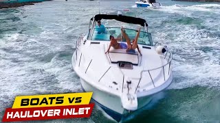 PASSENGERS GET BEAT UP AT HAULOVER INLET  Boats vs Haulover Inlet [upl. by Akived]