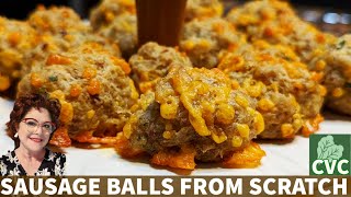 Homemade Sausage Balls no bisquick  Mamas Southern Cooking [upl. by Coy]