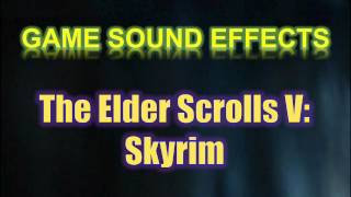 Skyrim Sound Effects  Shout Power Dismay [upl. by Blalock]