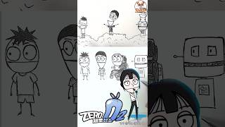 그림그리는수의사✍️ 사우스코리안파크 해봄 조주봉 제로산소 제로산소챌린지 reels drawing meme viral shorts trend fyp zero [upl. by Attirb]